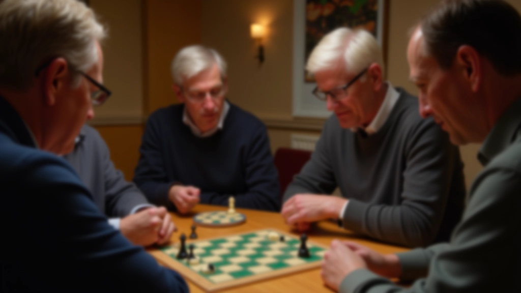 Board game enthusiasts enjoying a strategic game night together