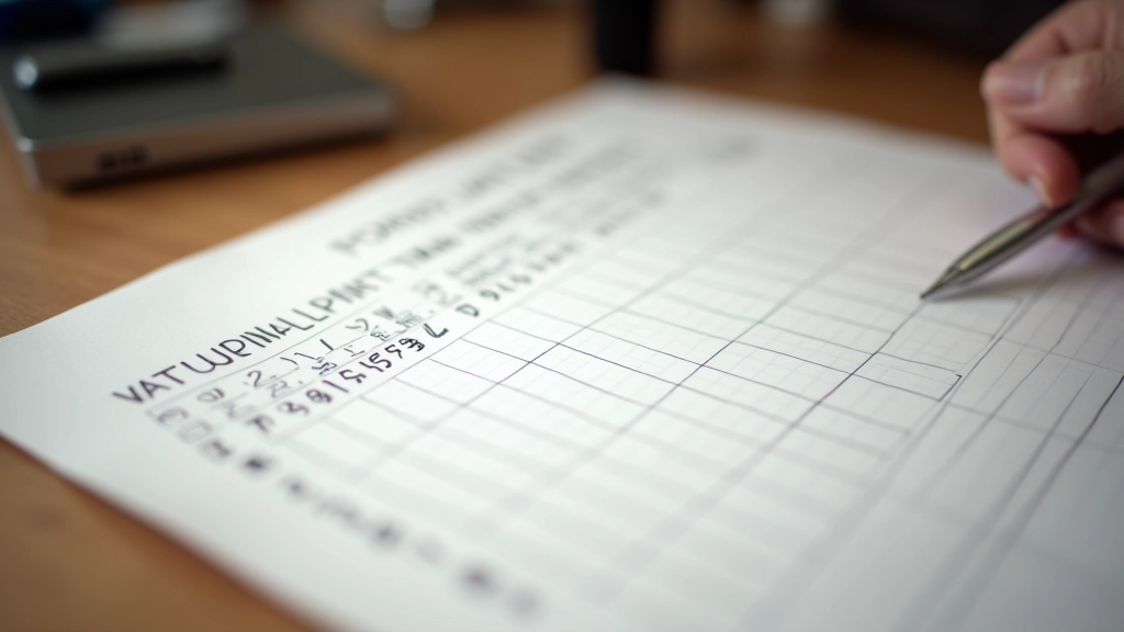 Scrabble scorecard with tournament notation, pencil marking scores, tournament record-keeping system